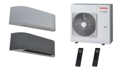 Klimatizácia Toshiba multisplit RAS-2M18G3AVG-E 5 kW + Haori biela 2x 3