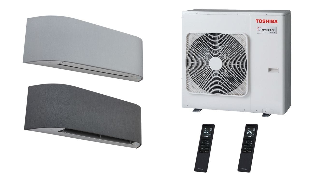 Klimatizácia Toshiba multisplit RAS-2M18G3AVG-E 5 kW + Haori biela 2x 3,5 kW(RAS-B13N4KVRG-E) 1 - COLD klíma Klimatizácia Toshiba multisplit RAS-2M18G3AVG-E 5 kW + Haori biela 2x 3