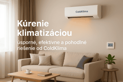 Moderná obývačka vykurovaná klimatizáciou ColdKlima.